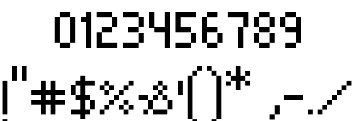 Pixelade Font OTHER CHARS