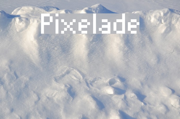 Pixelade Font examples