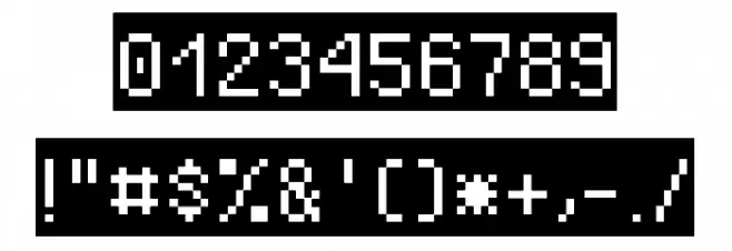 Pixeland Polices AUTRES CHARS