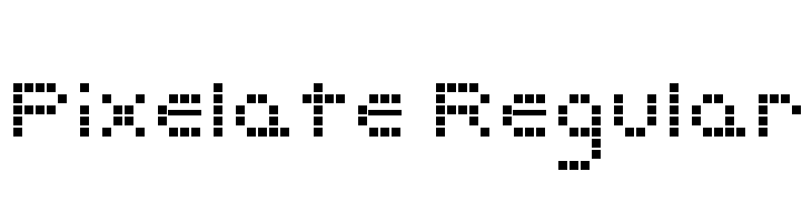 Pixelate Regular フォント