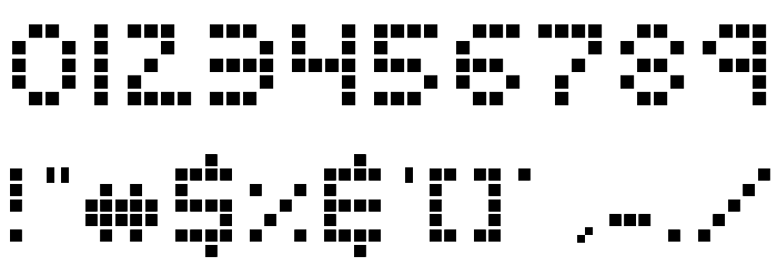Pixelate Regular フォント その他の文字