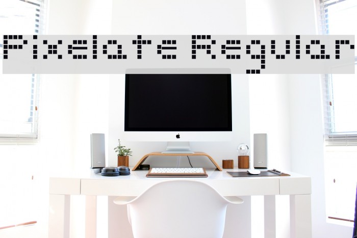Pixelate Regular フォント examples