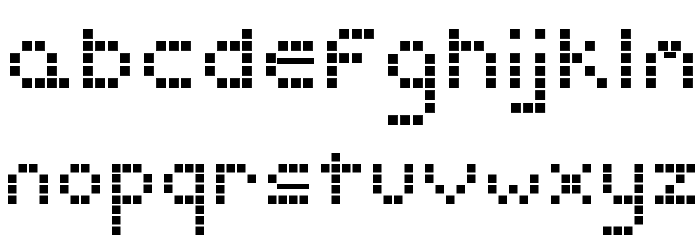 Pixelate Regular フォント 小文字