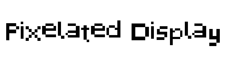 Pixelated Display  免费字体下载
