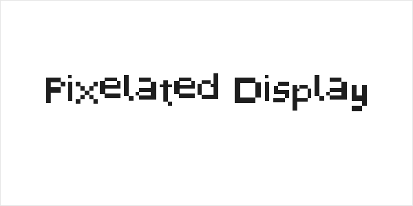 Pixelated Display Logo