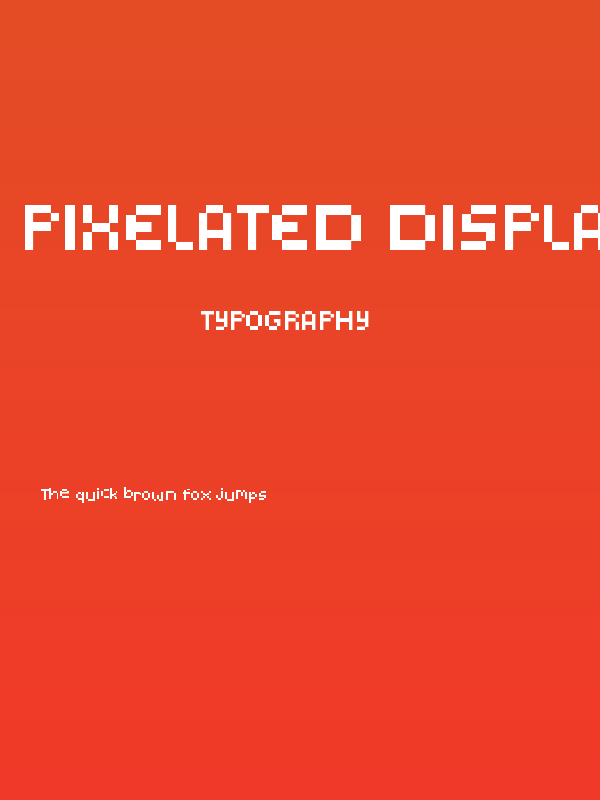 Pixelated Display Poster