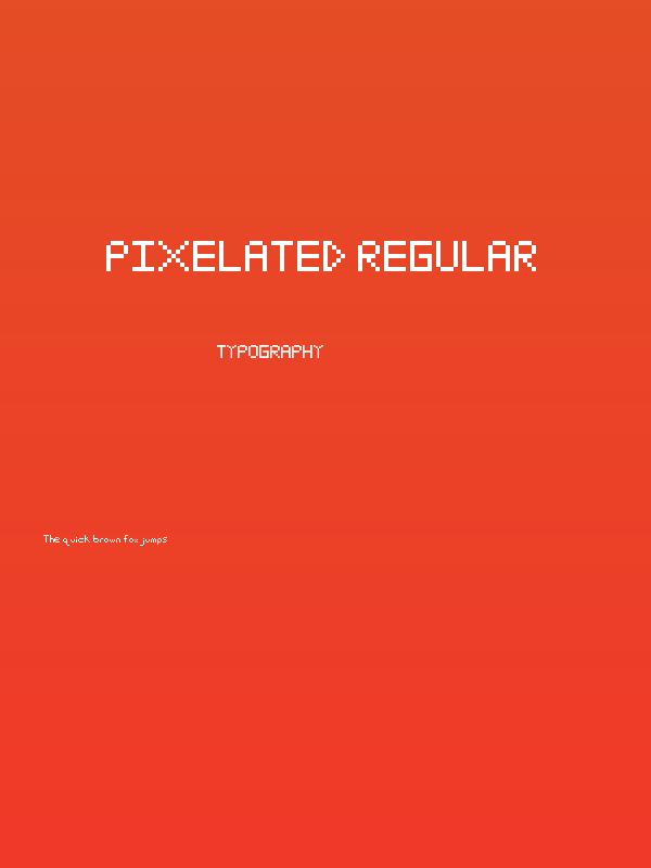 Pixelated Regular Poster