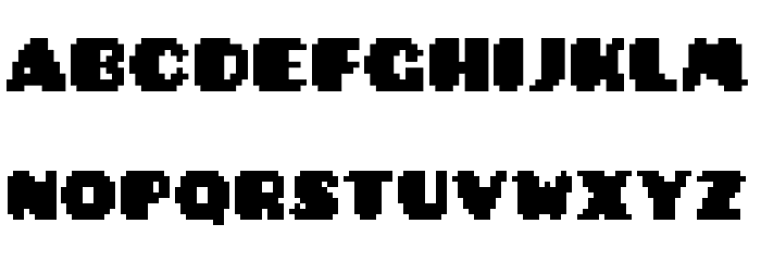PixelatedPusab Font LOWERCASE