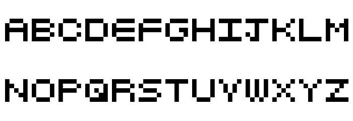 Pixelated Font LOWERCASE