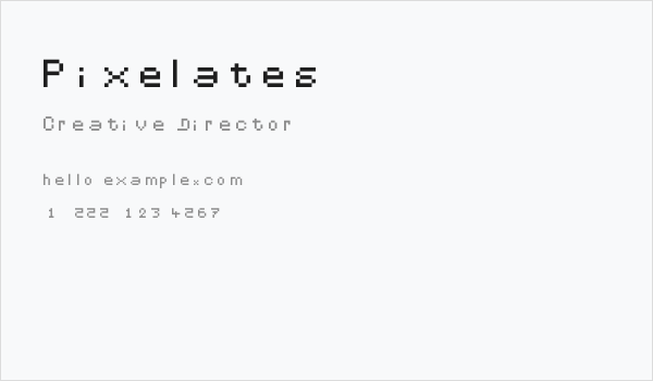 Pixelates Business Card
