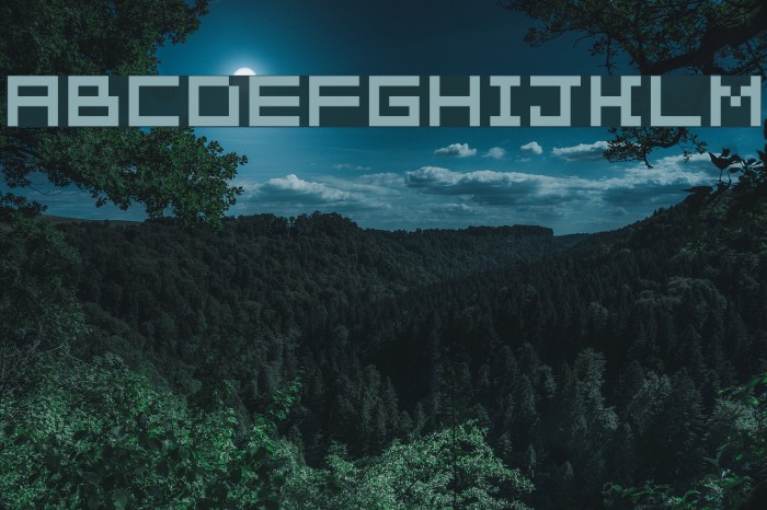 Pixelation Font examples