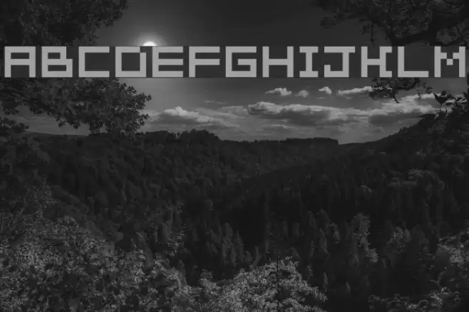 Pixelation Font examples