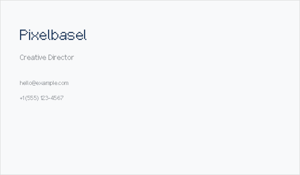 Pixelbasel Business Card