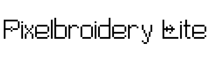 Pixelbroidery Lite Polices