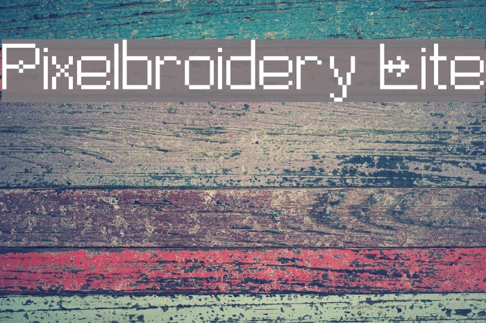 Pixelbroidery Lite Polices examples