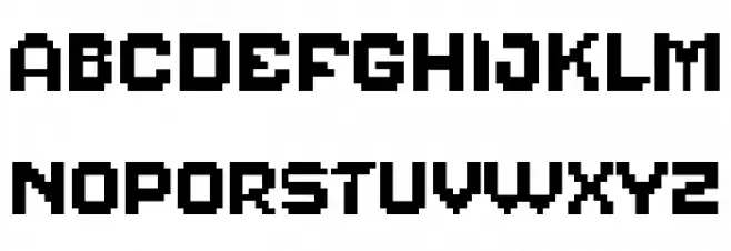 Pixelcraft Font UPPERCASE