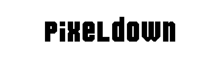 Pixeldown  免费字体下载