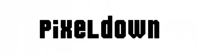 Pixeldown  Frei Schriftart Herunterladen