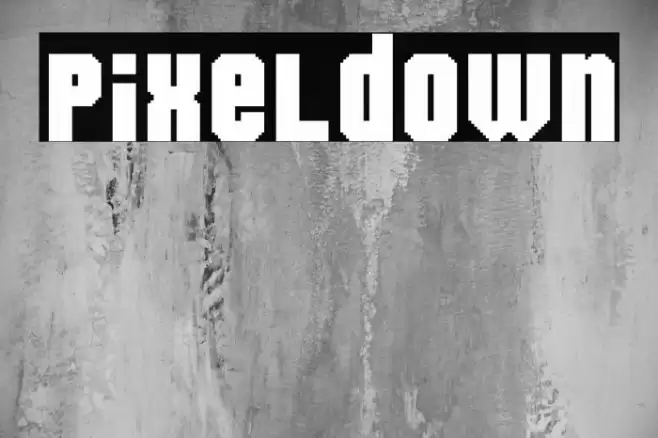 Pixeldown Font examples