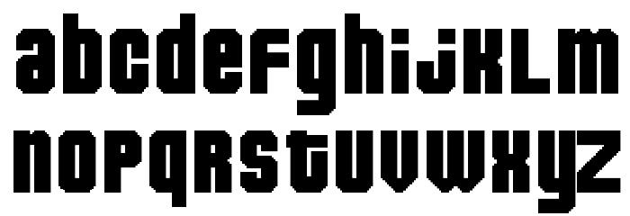 Pixeldown Font Litere mici