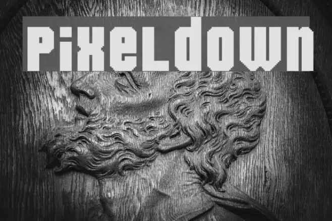 Pixeldown Font examples
