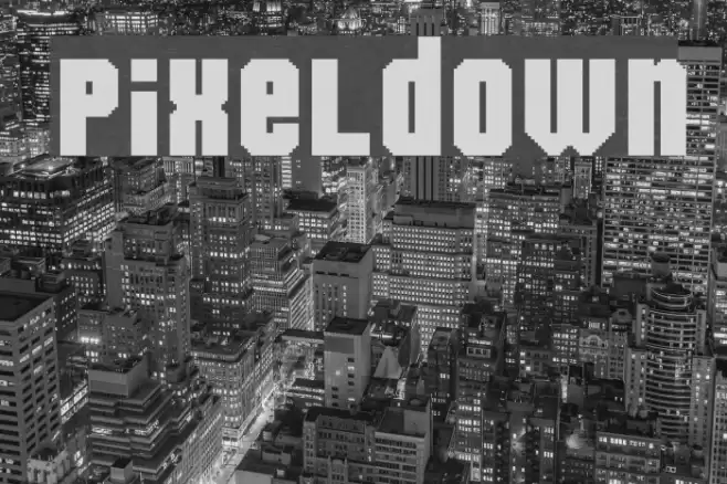 Pixeldown Font examples