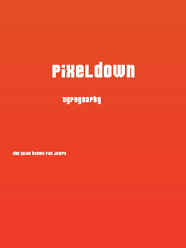 Pixeldown Poster