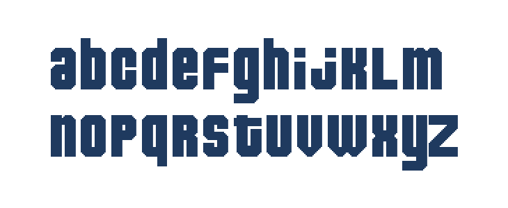 Pixeldown Lowercase
