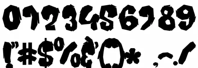 Pixeldrop Font OTHER CHARS