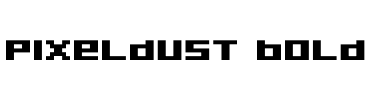 Pixeldust Bold Font