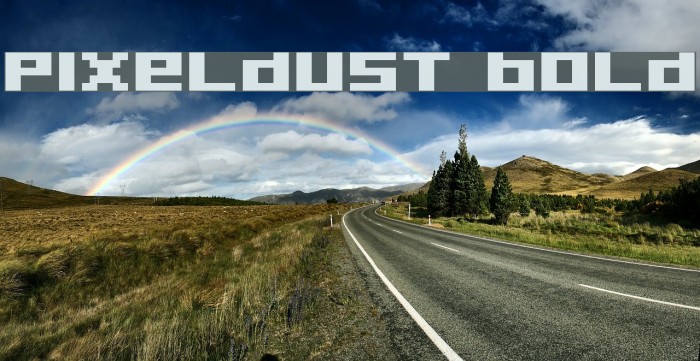 Pixeldust Bold Font examples