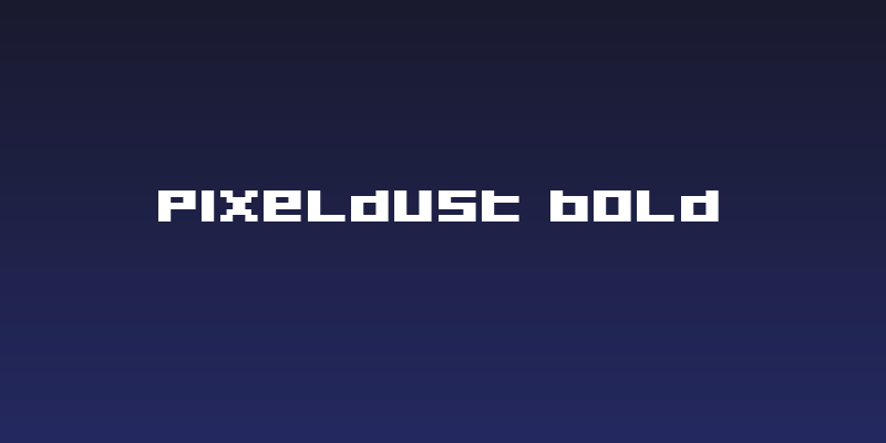 Pixeldust Bold Social Header