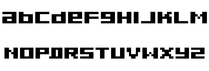 Pixeldust Bold Font LOWERCASE