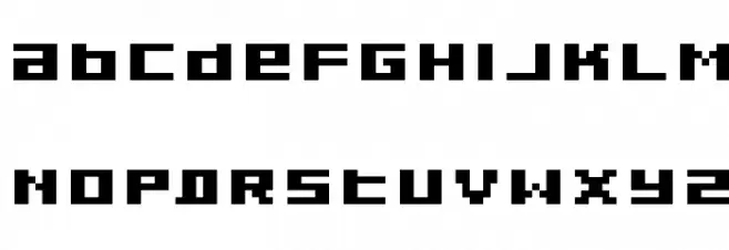 Pixeldust Expanded Bold Fonte MAIÚSCULAS