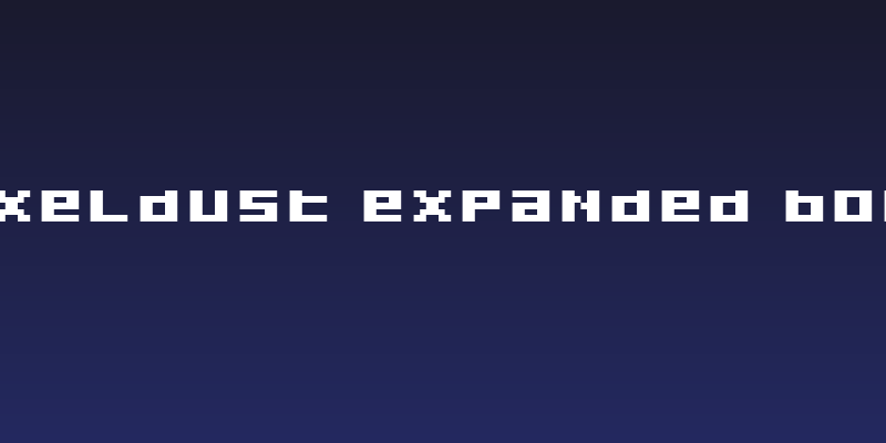 Pixeldust Expanded Bold Social Header