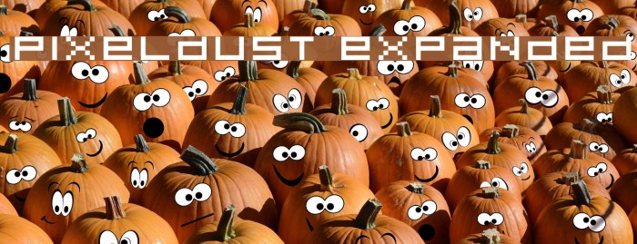 Pixeldust Expanded Font examples
