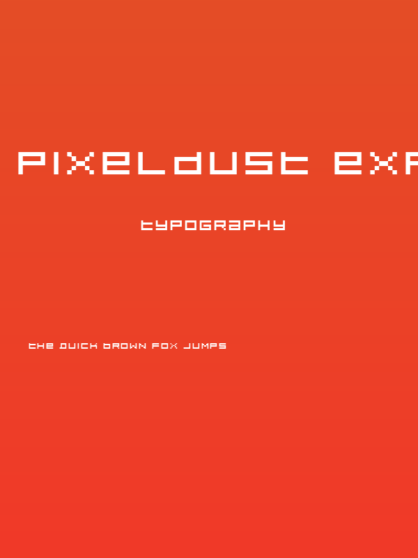 Pixeldust Expanded Poster