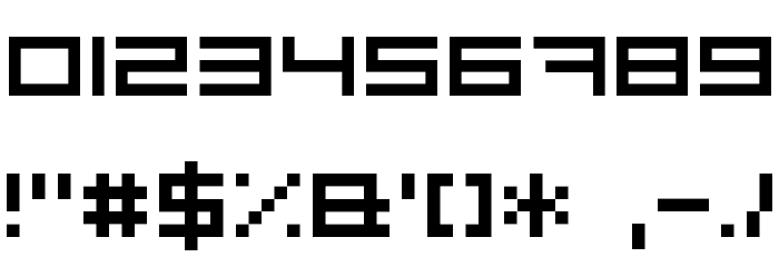Pixeldust Font OTHER CHARS