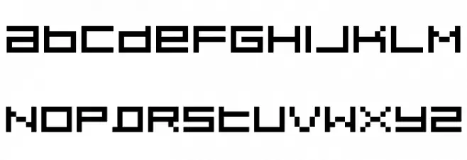 Pixeldust Schriftart Groß