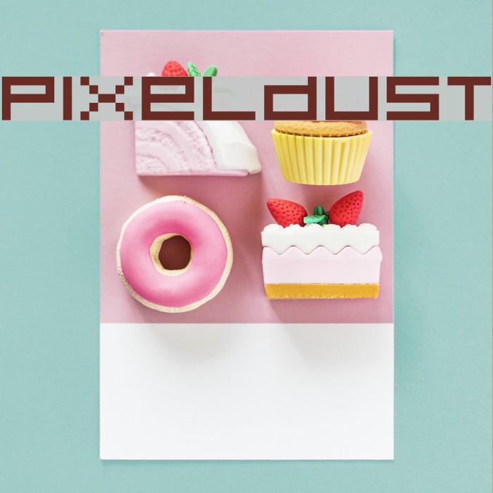 Pixeldust Font examples
