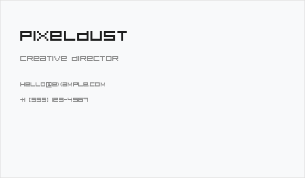 Pixeldust Business Card
