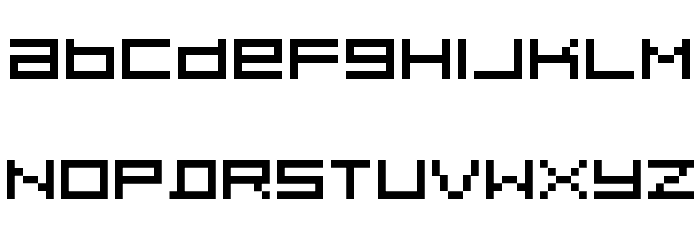 Pixeldust Font LOWERCASE