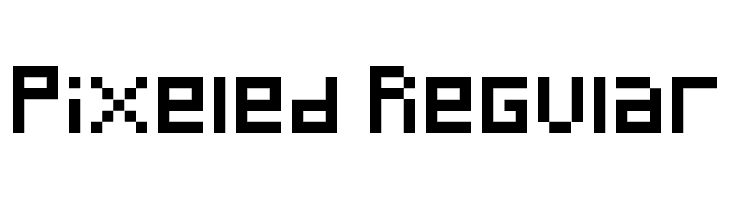Pixeled Regular  नि: शुल्क फ़ॉन्ट्स डाउनलोड