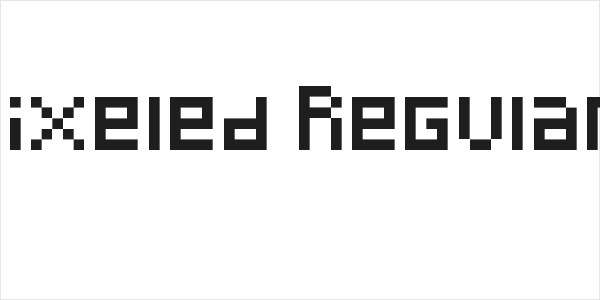 Pixeled Regular Logo