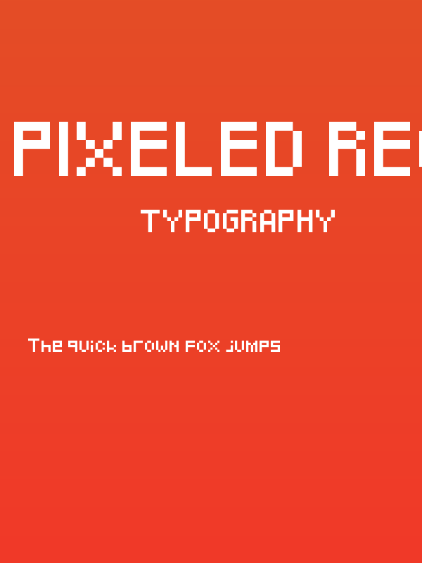 Pixeled Regular Poster