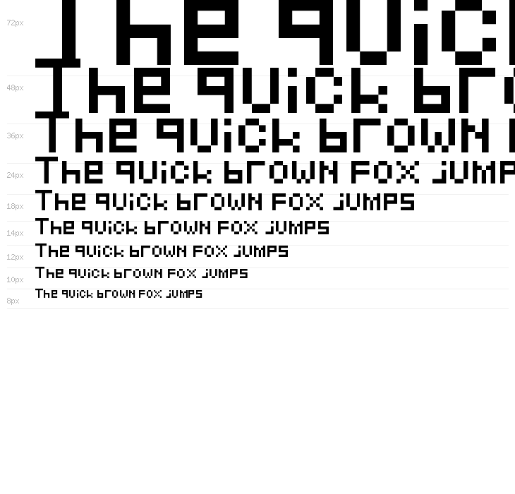 Pixeled Regular Waterfall