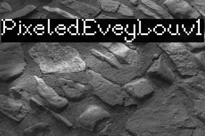 PixeledEveyLouv1 Font examples