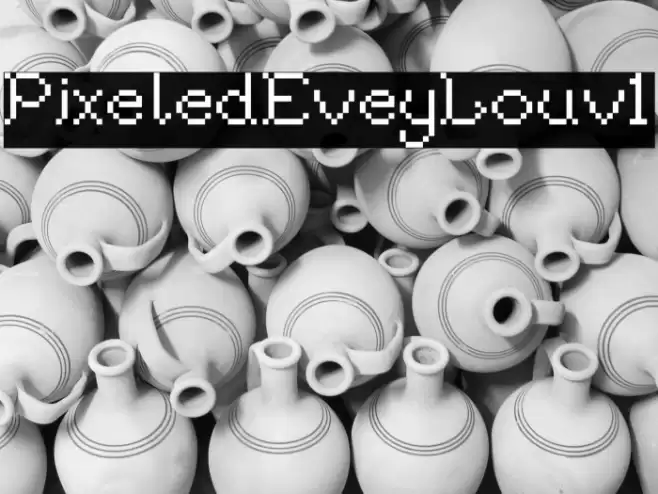 PixeledEveyLouv1 Font examples