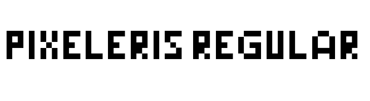 Pixeleris Regular  नि: शुल्क फ़ॉन्ट्स डाउनलोड
