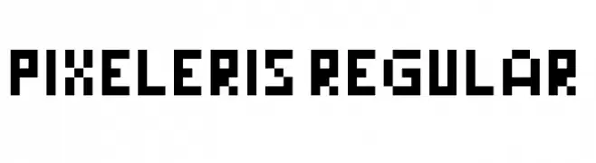 Pixeleris Regular  Fuentes Gratis Descargar